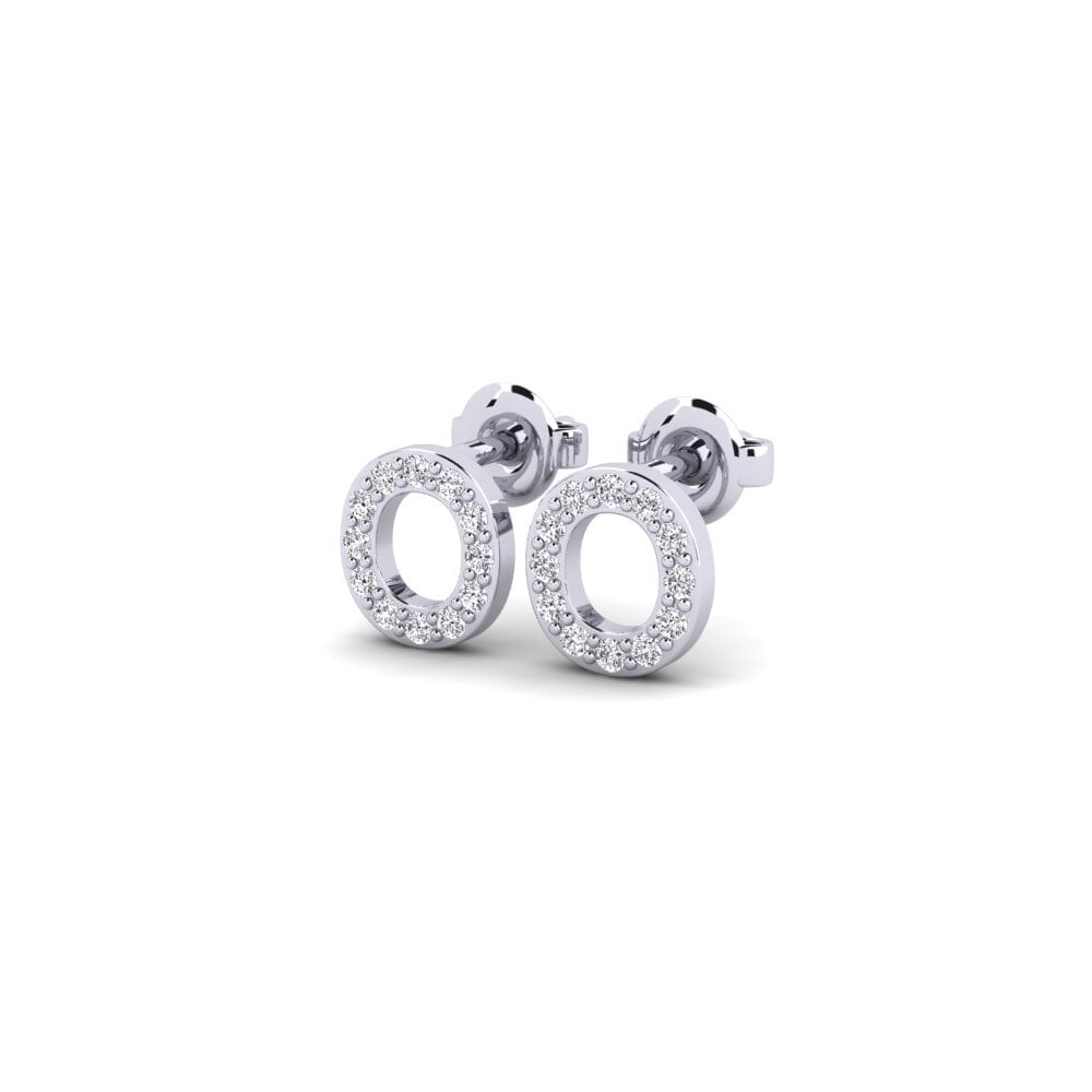 950 Palladium Dames Oorbellen Vuori - O