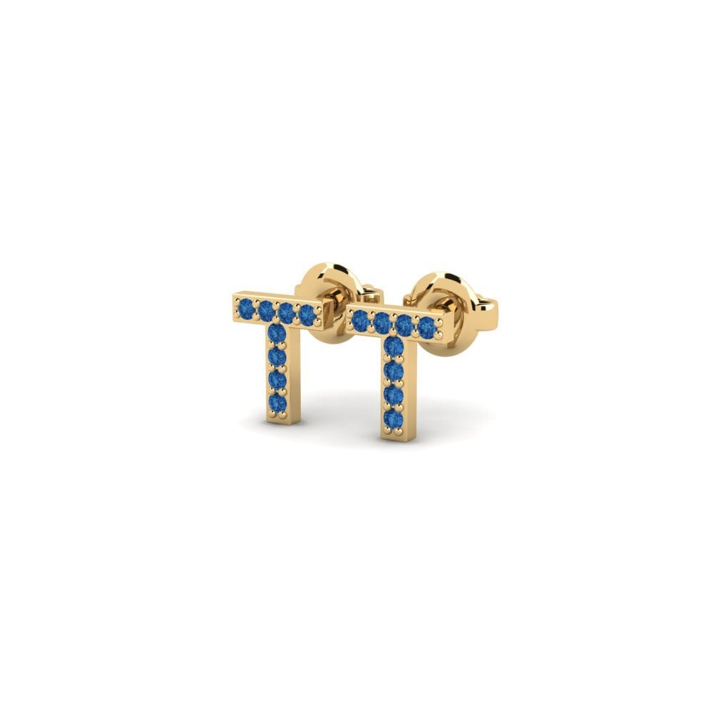 Dark Blue Zirconia Women's Earring Vuori - T