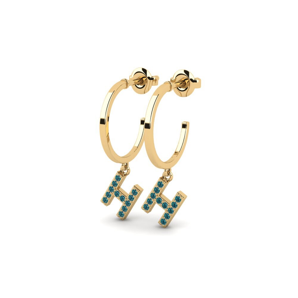 Blue Diamond Women's Earring Bundok - H