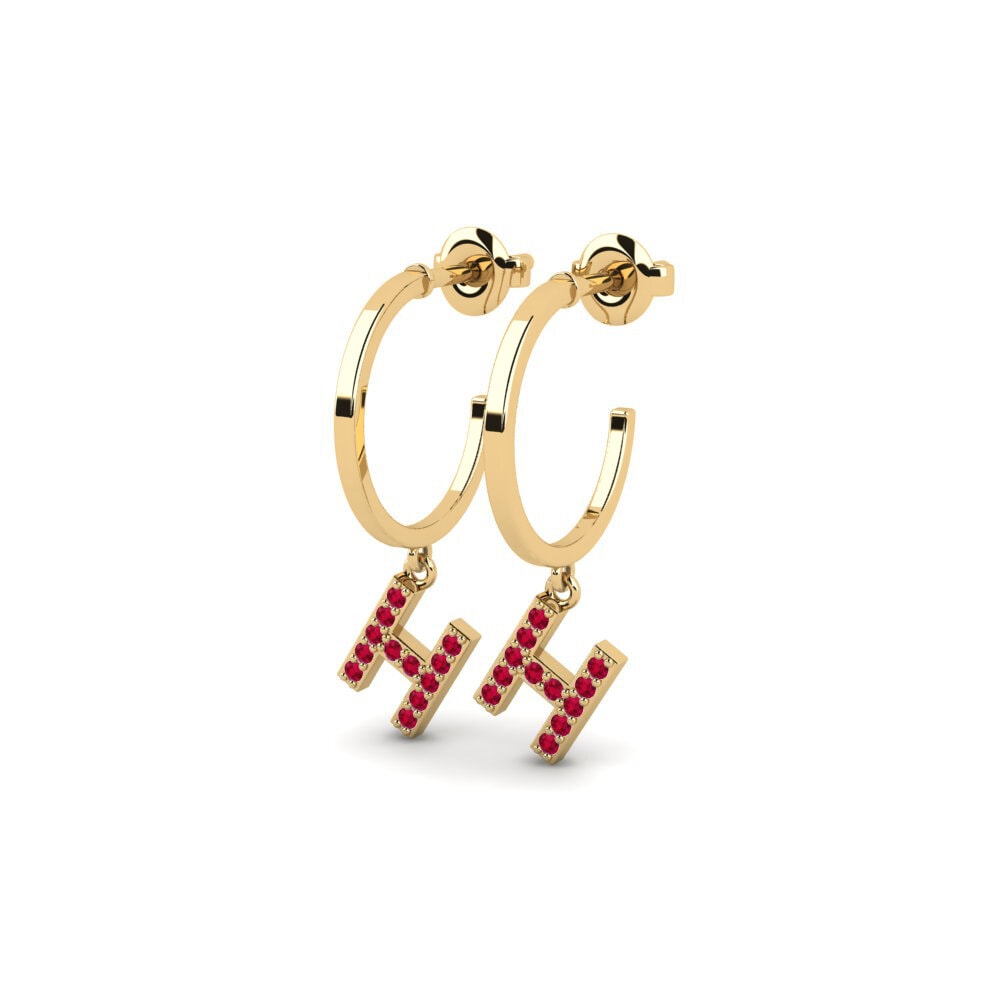Ruby Women's Earring Bundok - H