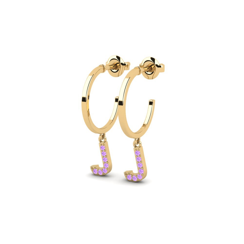 Amethyst Women's Earring Bundok - J