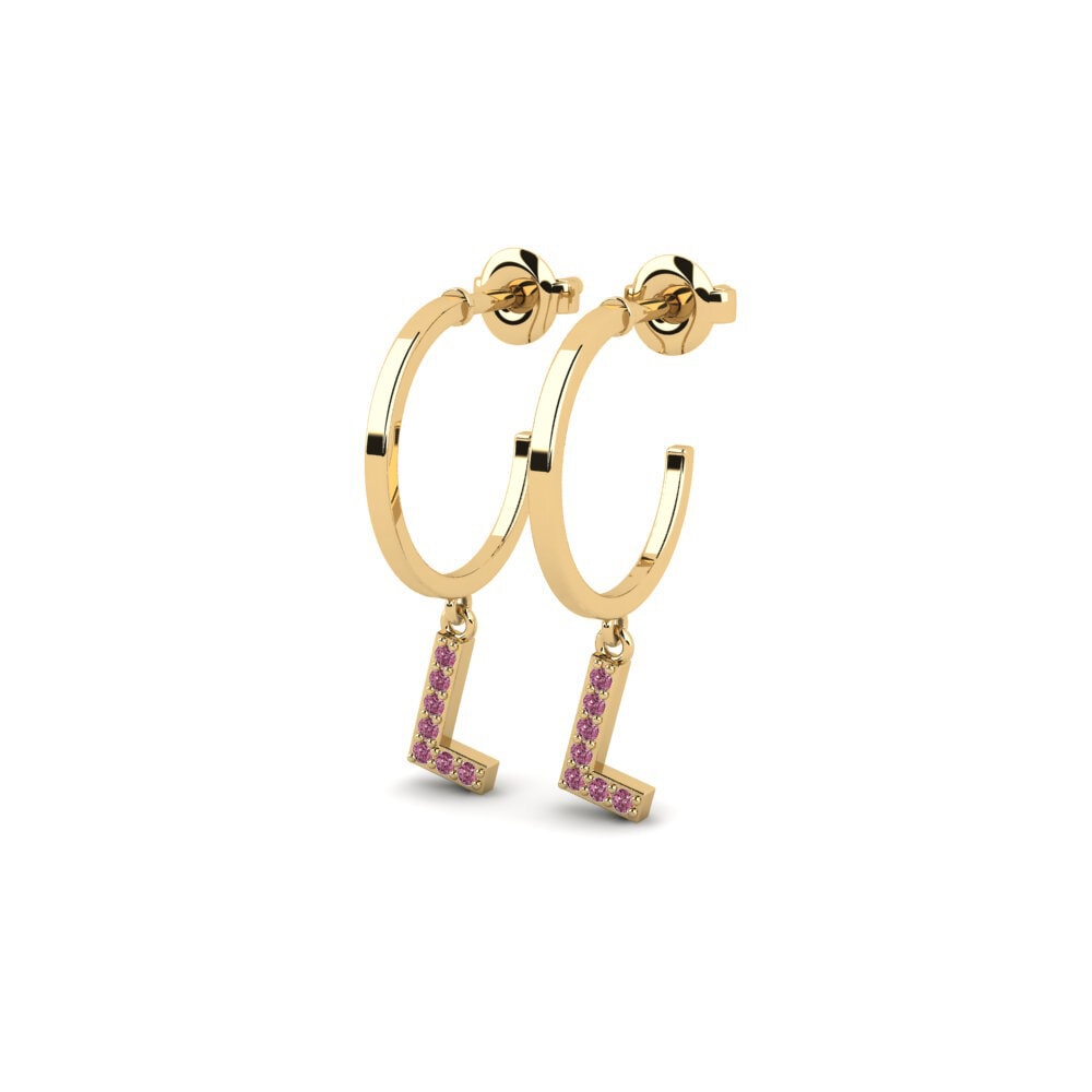 Rhodolite Garnet Women's Earring Bundok - L