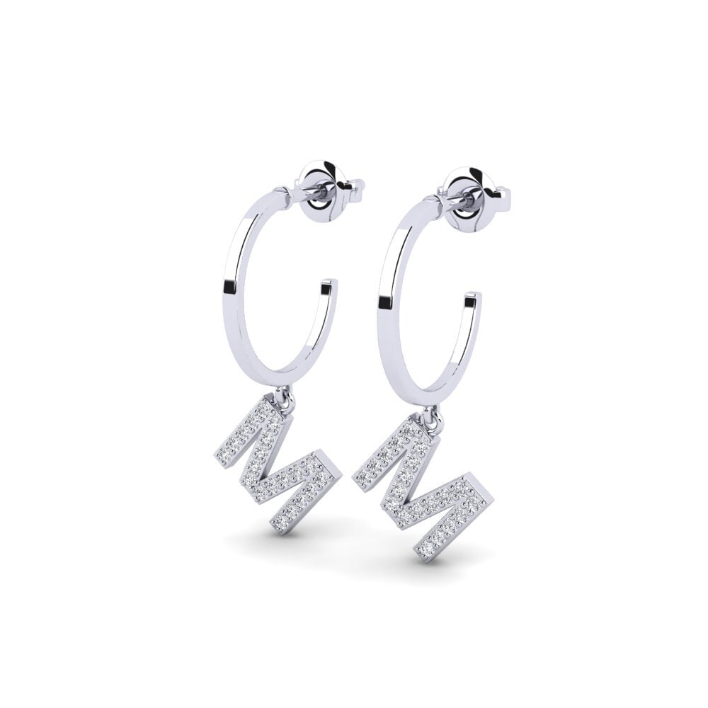 White Silver Women's Earring Bundok - M