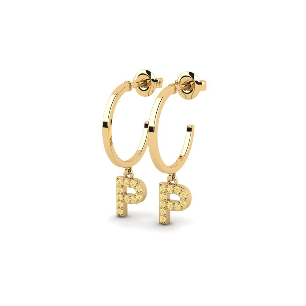 Yellow Diamond Women's Earring Bundok - P