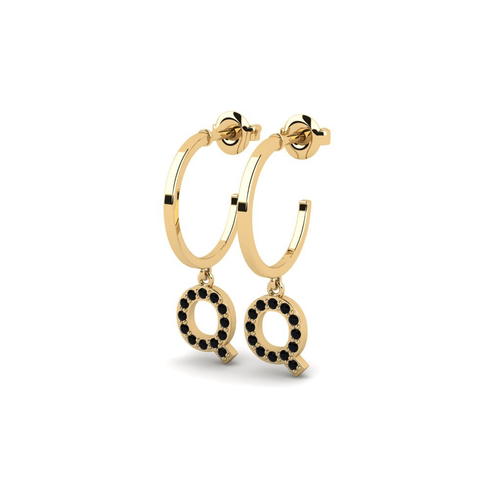 Black Sapphire Women's Earring Bundok - Q