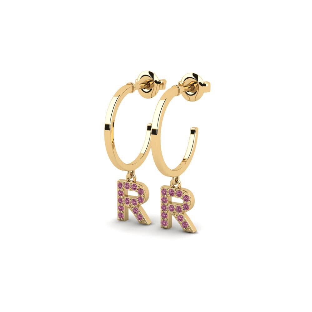 Rhodolite Garnet Women's Earring Bundok - R
