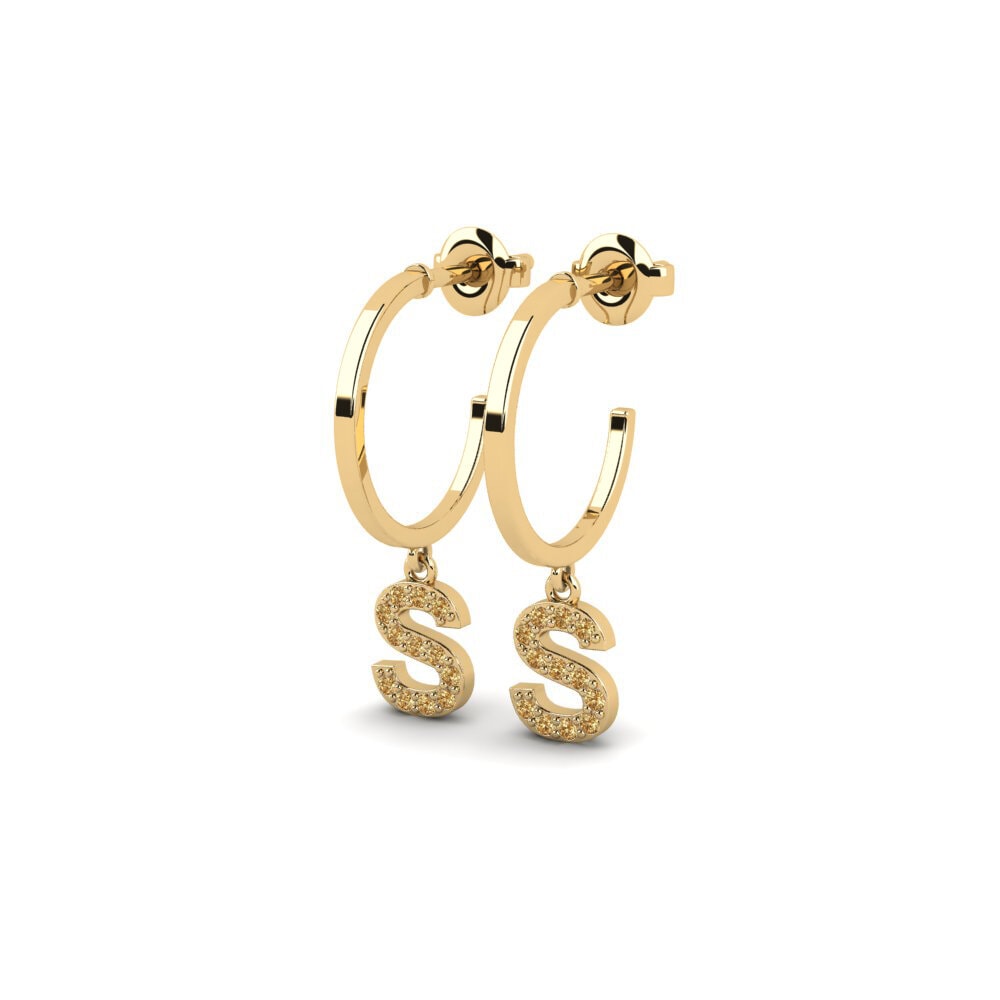 Brown Diamond Women's Earring Bundok - S