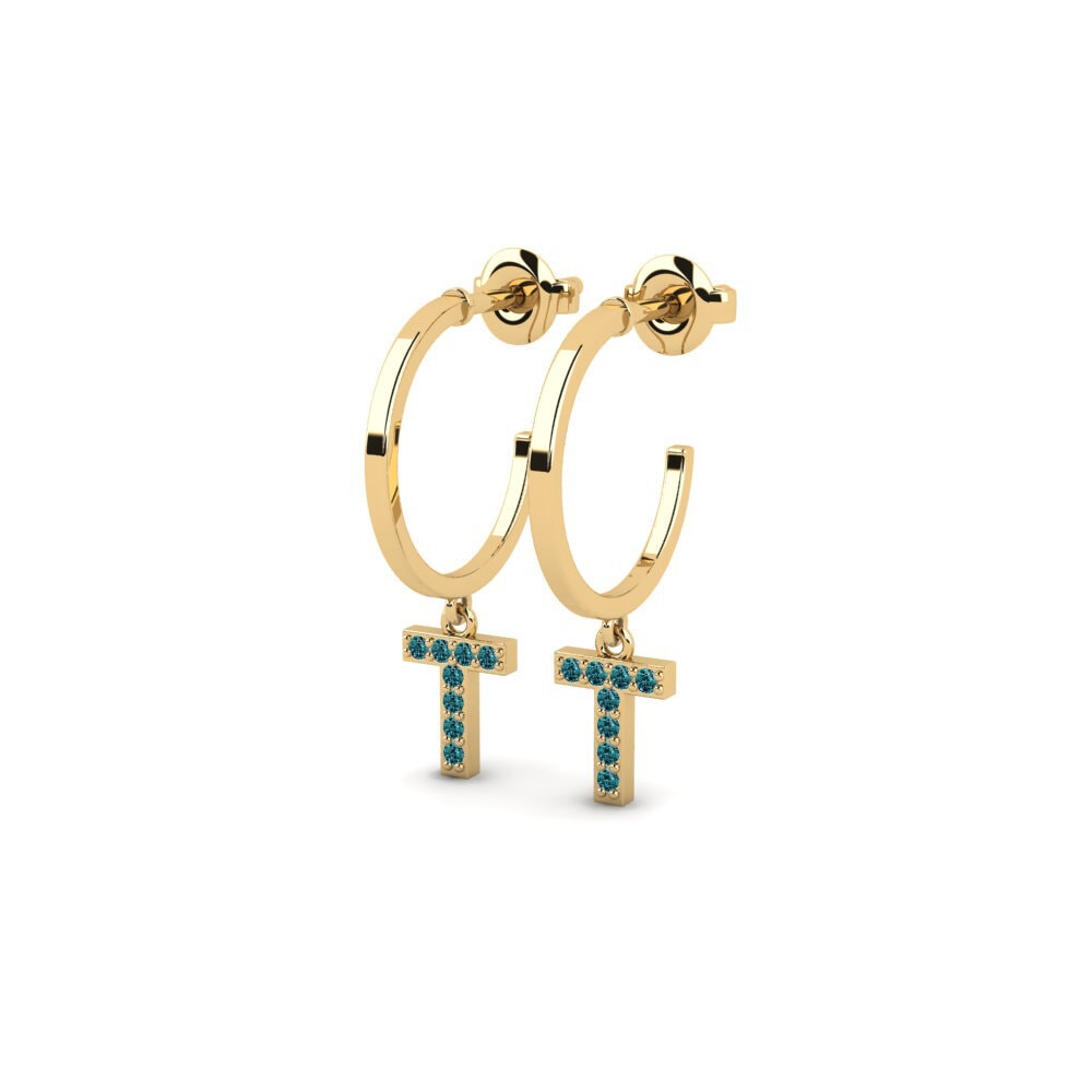 Blue Diamond Women's Earring Bundok - T
