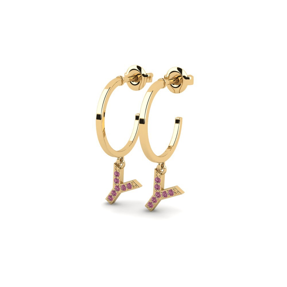 Rhodolite Garnet Women's Earring Bundok - Y