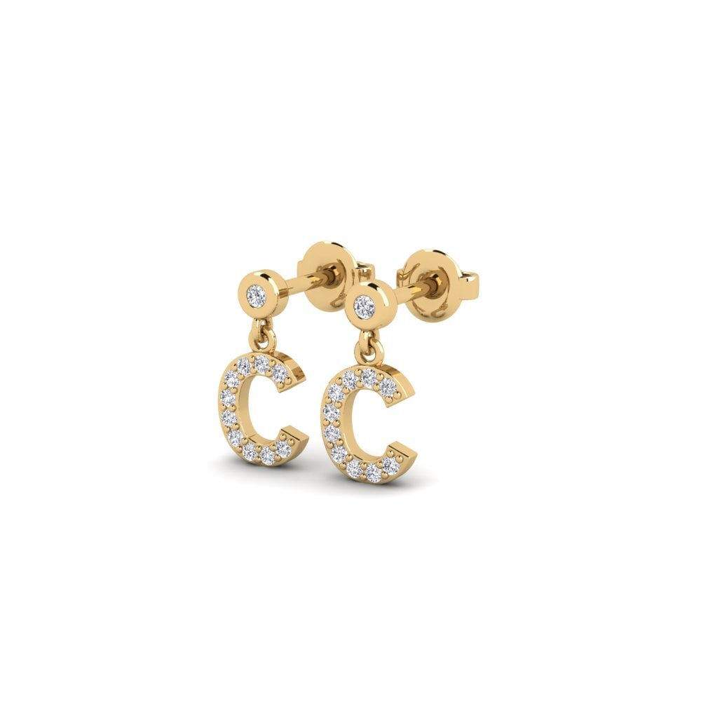 Diamante Pendiente de mujer Jasorat - C