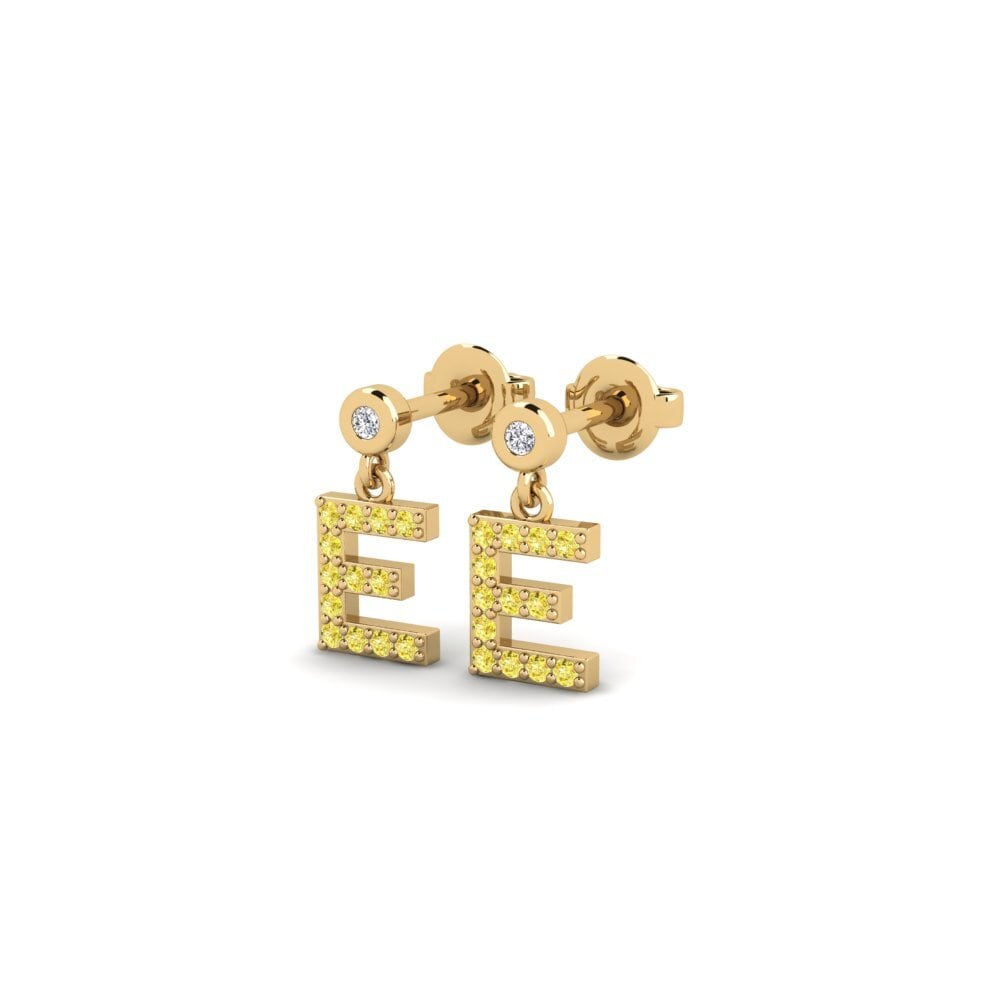 Yellow Sapphire Women's Earring Jasorat - E