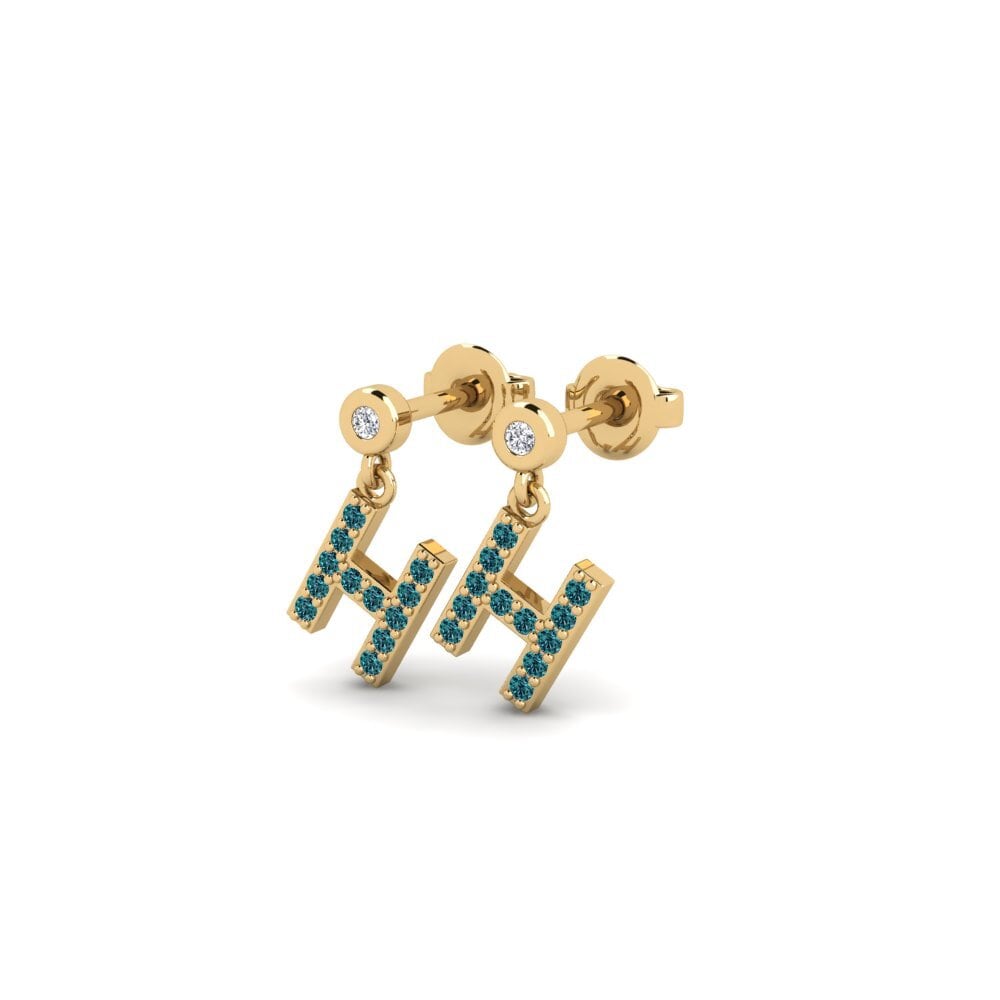 Blue Diamond Women's Earring Jasorat - H