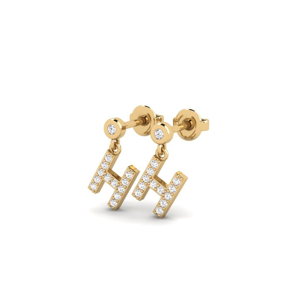 Round Women's Earring Jasorat - H