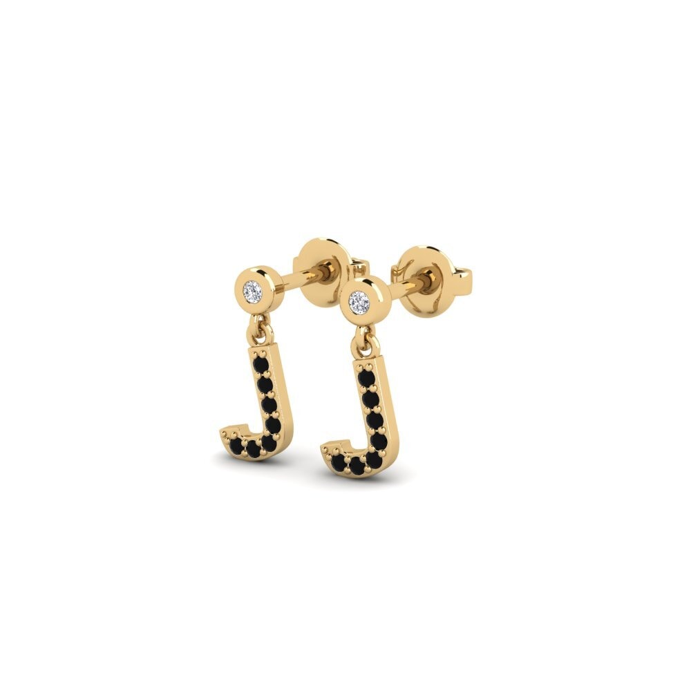 Black Sapphire Women's Earring Jasorat - J
