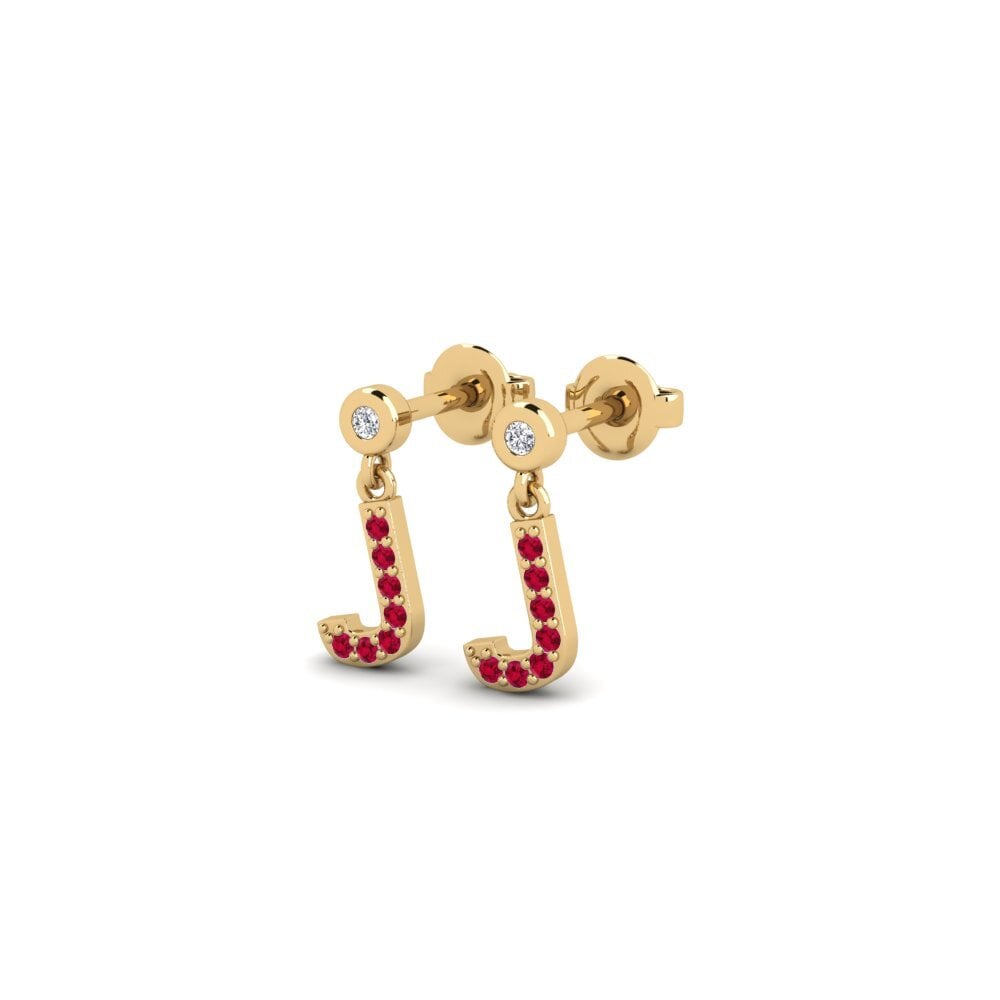 Ruby Women's Earring Jasorat - J