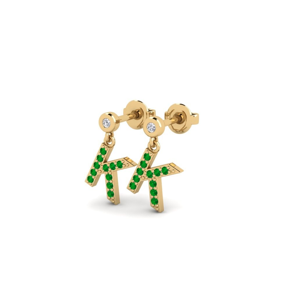 Emerald Women's Earring Jasorat - K