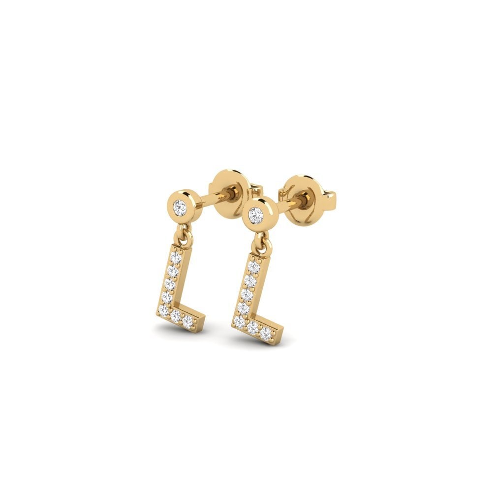 White sapphire Women's Earring Jasorat - L