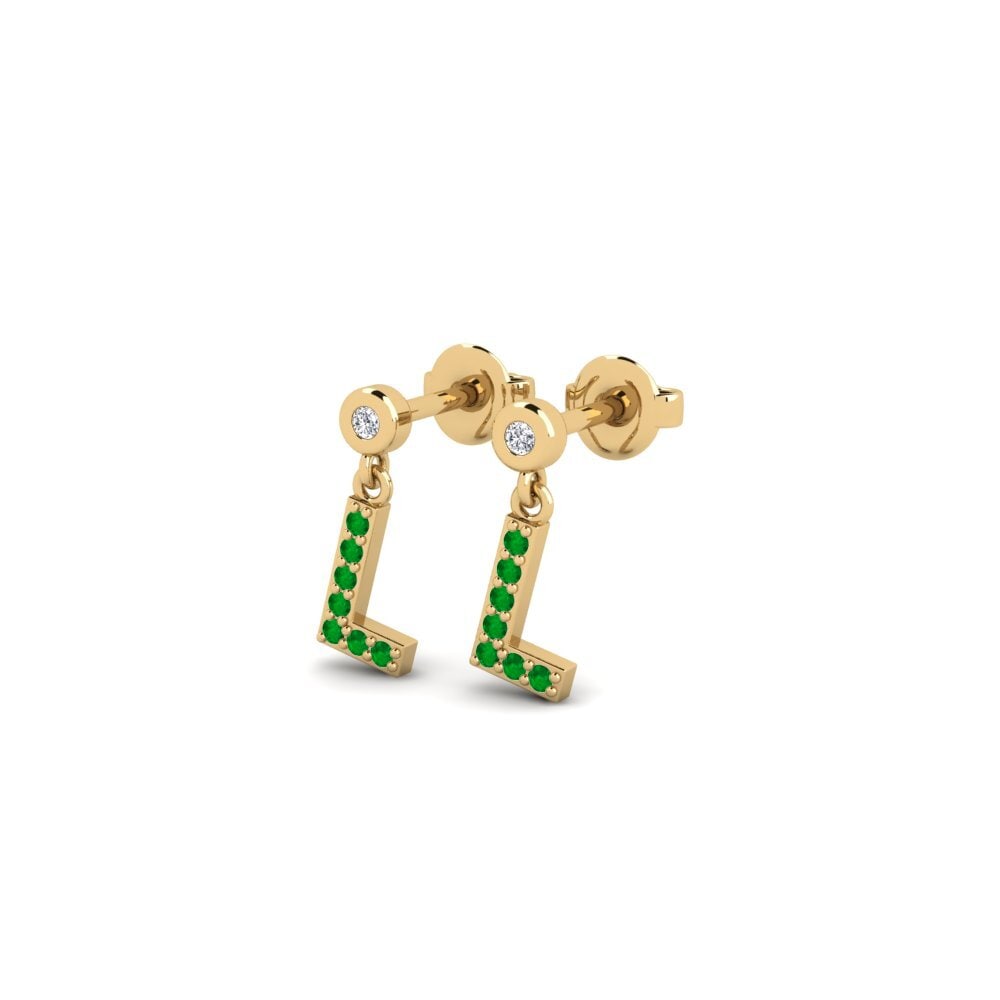 Emerald Women's Earring Jasorat - L