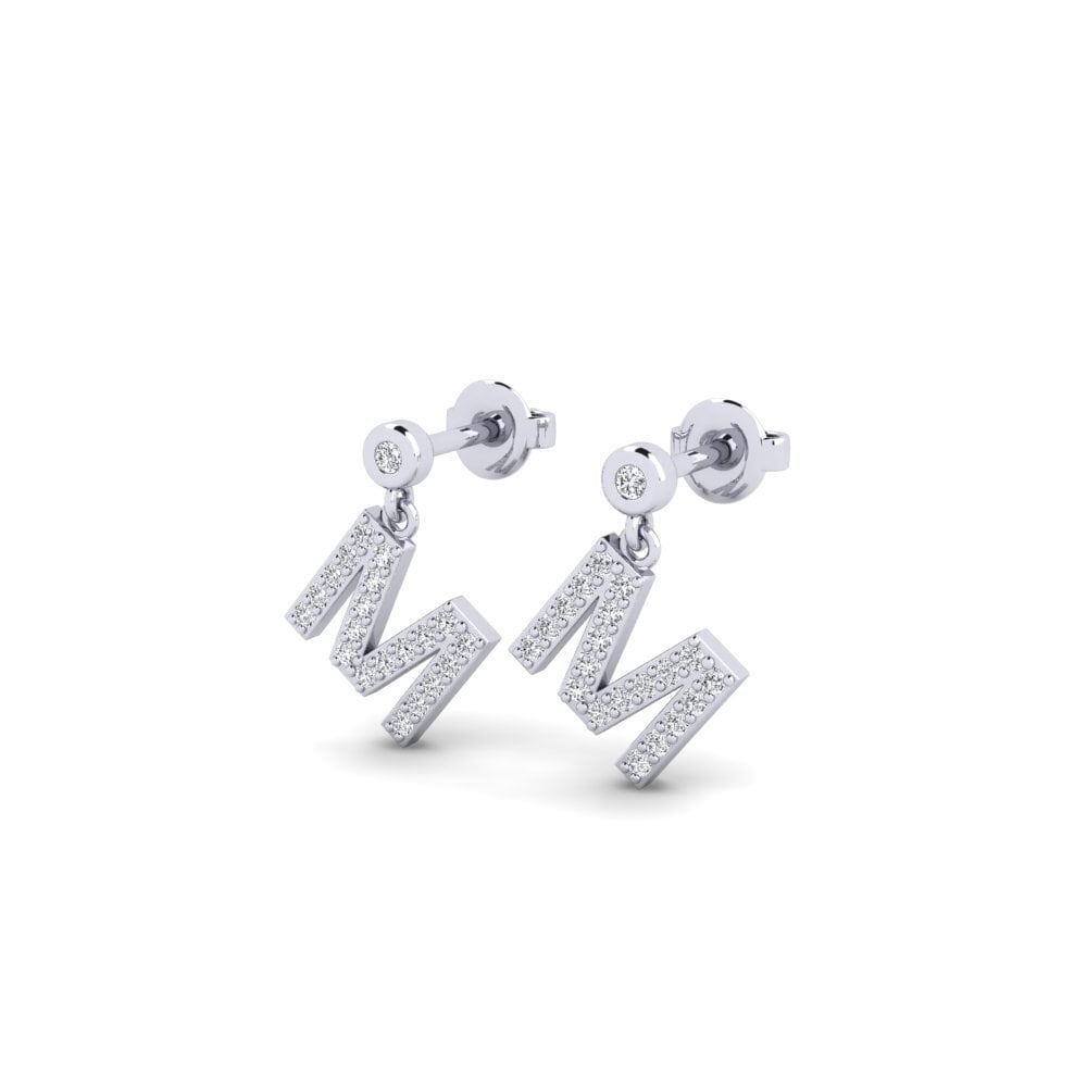 White Silver Women's Earring Jasorat - M