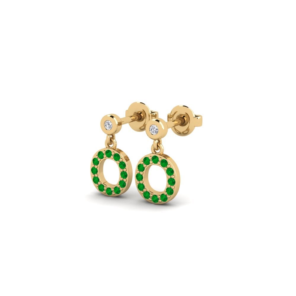 Emerald Women's Earring Jasorat - O