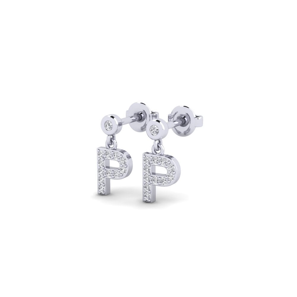 White Silver Women's Earring Jasorat - P