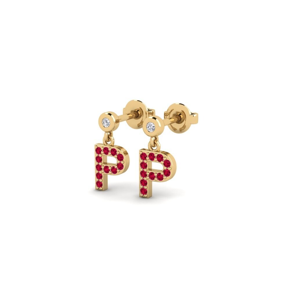 Ruby Women's Earring Jasorat - P