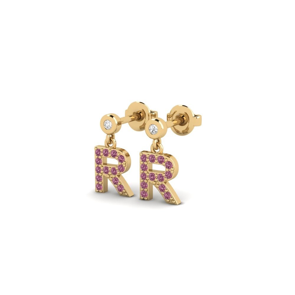 Rhodolite Garnet Women's Earring Jasorat - R
