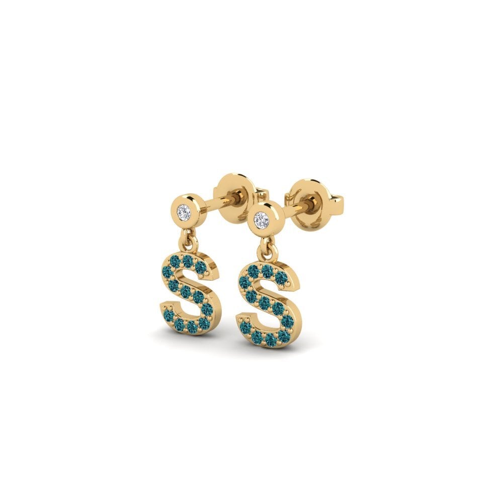 Blue Diamond Women's Earring Jasorat - S