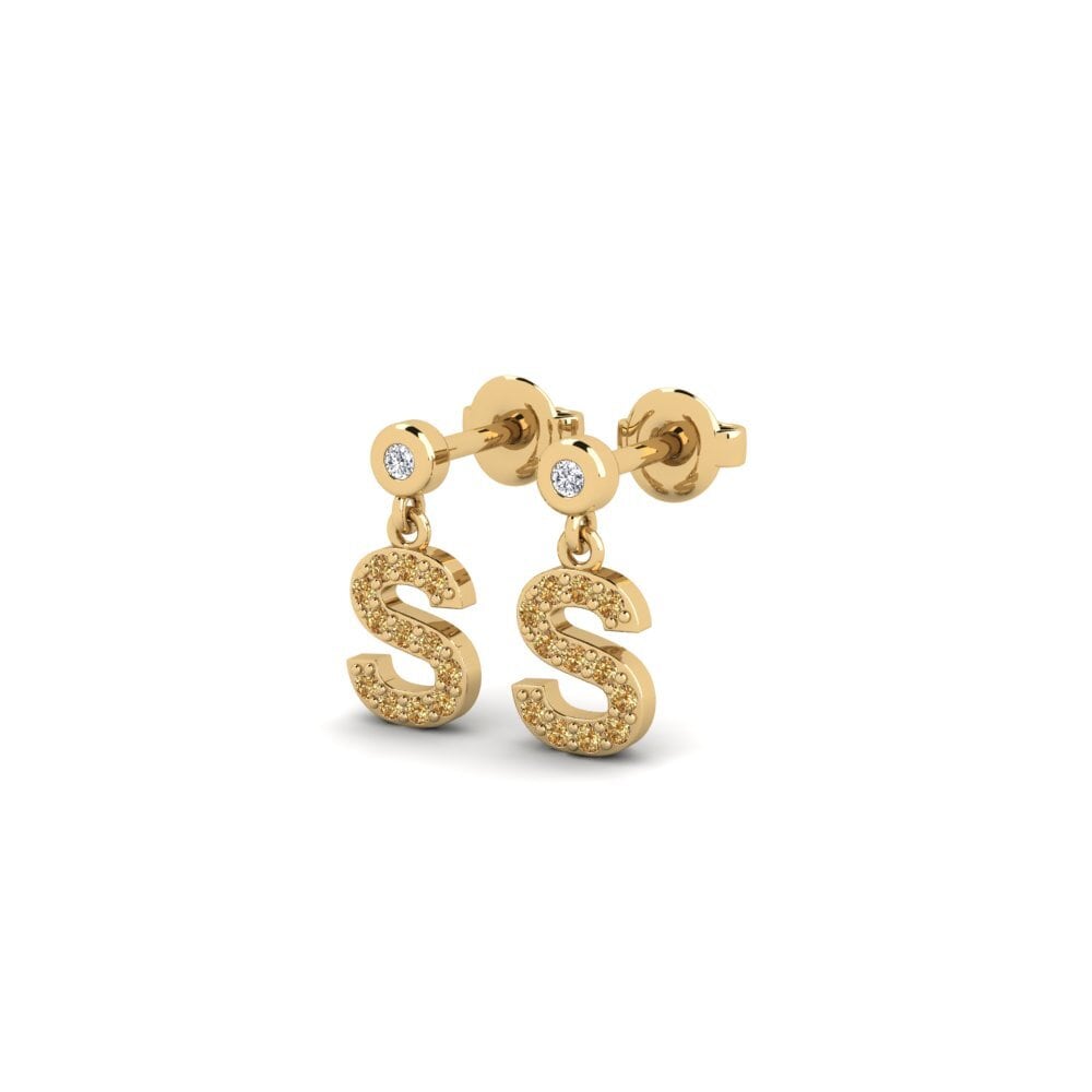 Brown Diamond Women's Earring Jasorat - S