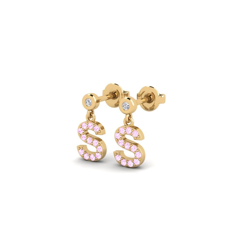 Pink Sapphire Women's Earring Jasorat - S