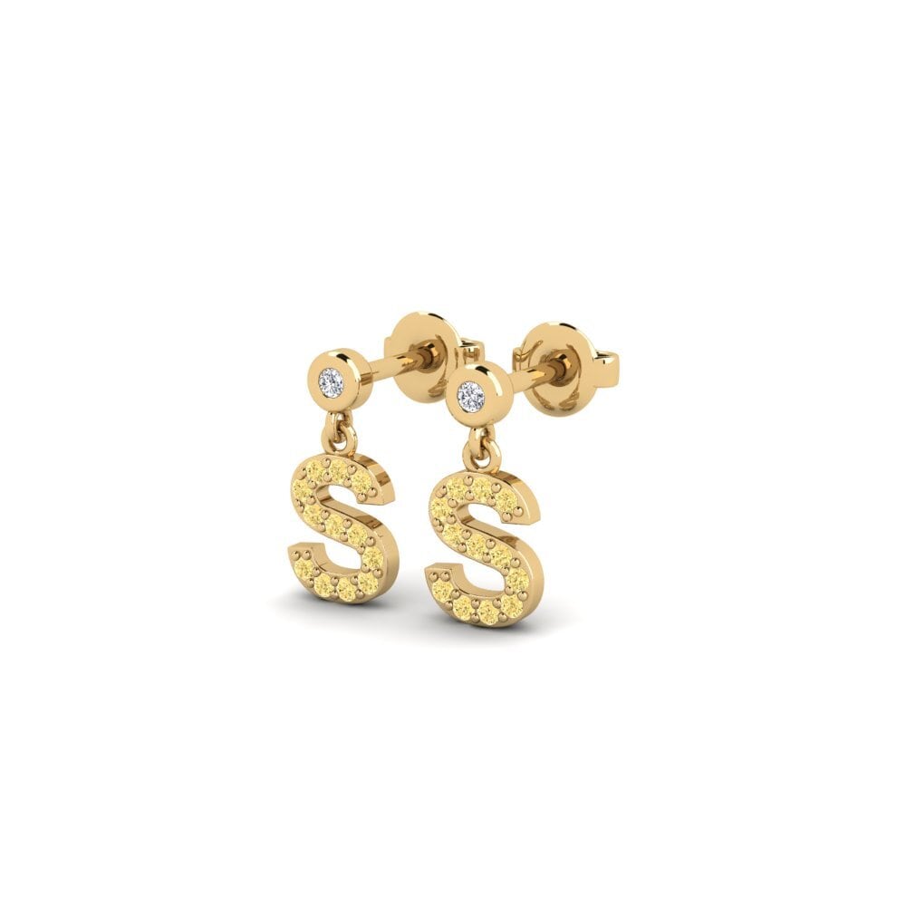 Yellow Diamond Women's Earring Jasorat - S