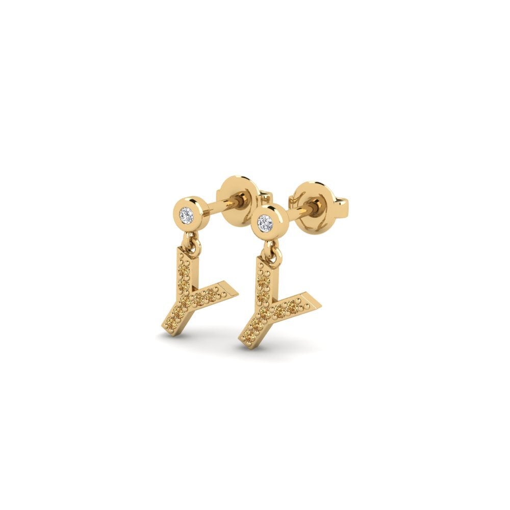Brown Diamond Women's Earring Jasorat - Y
