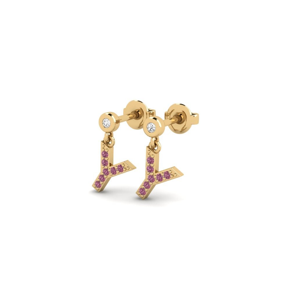 Rhodolite Garnet Women's Earring Jasorat - Y