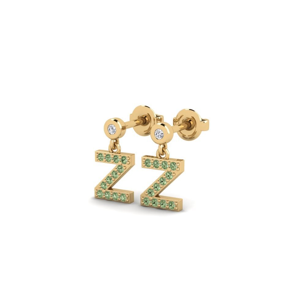 Green Diamond Women's Earring Jasorat - Z