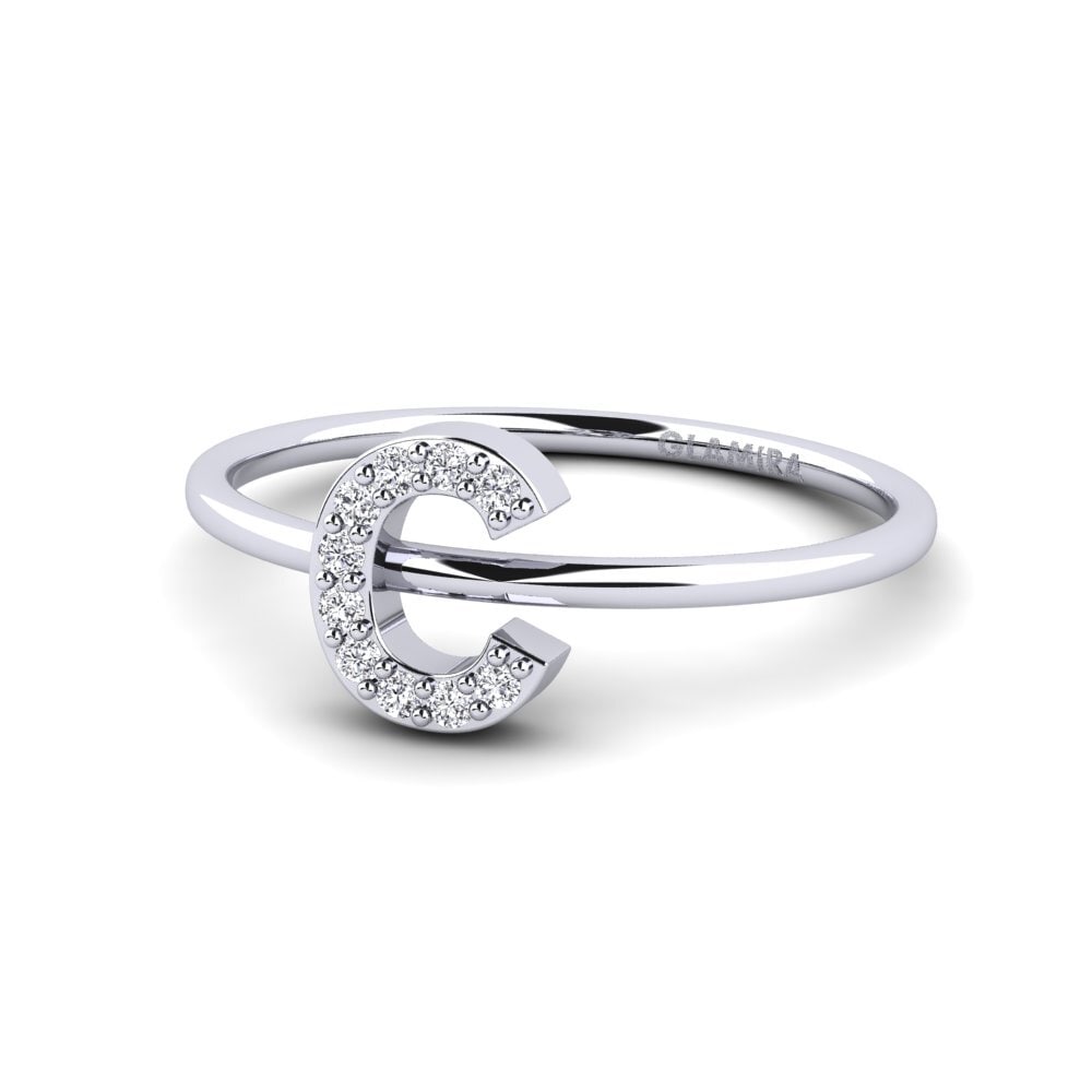 14ct White Gold Ring Kalns - C