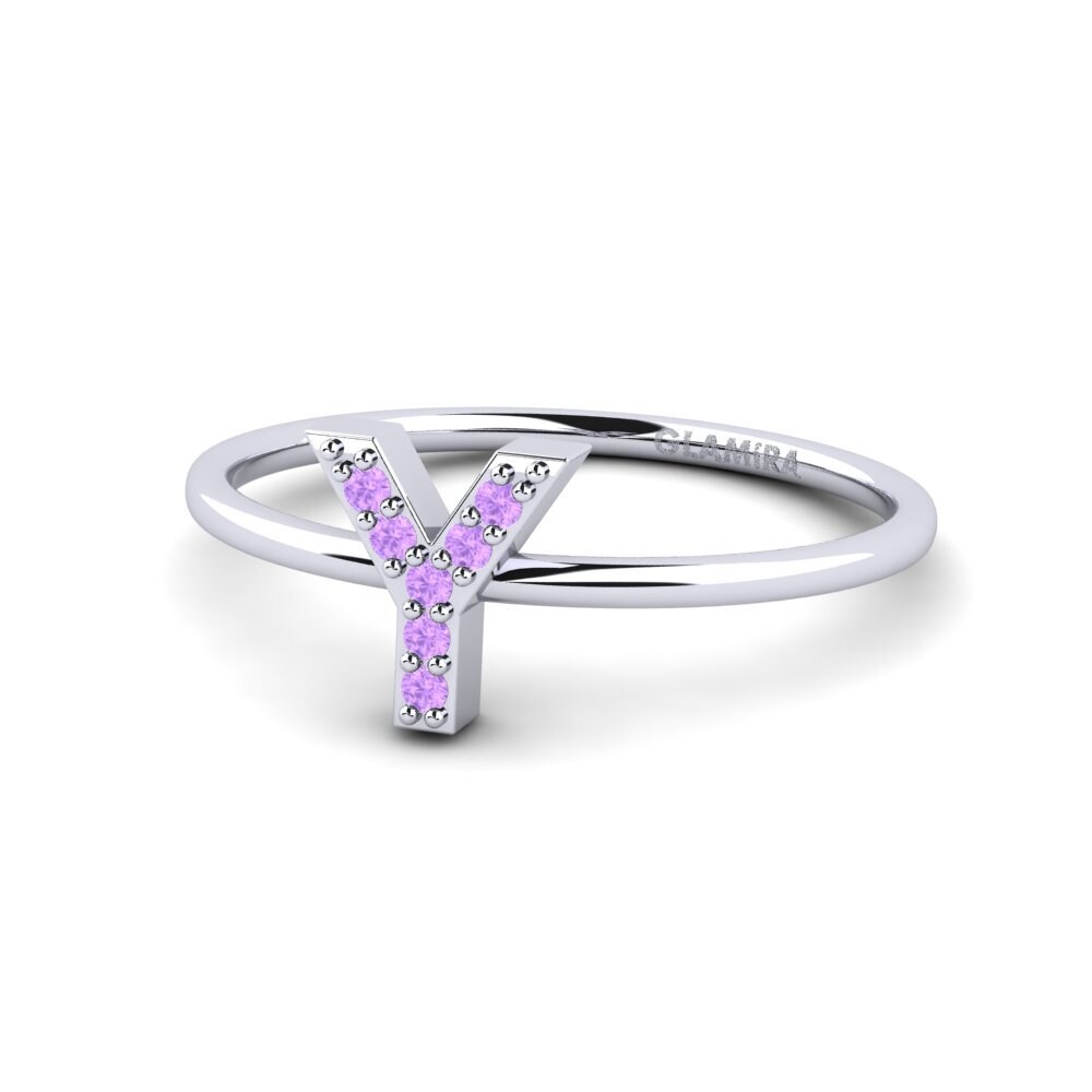 Palladium 950 Amethyst Ring Kalns - Y