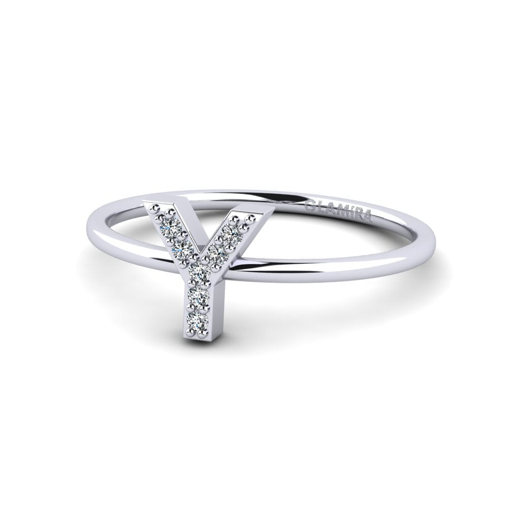 Palladium 950 Zirkonia Ring Kalns - Y