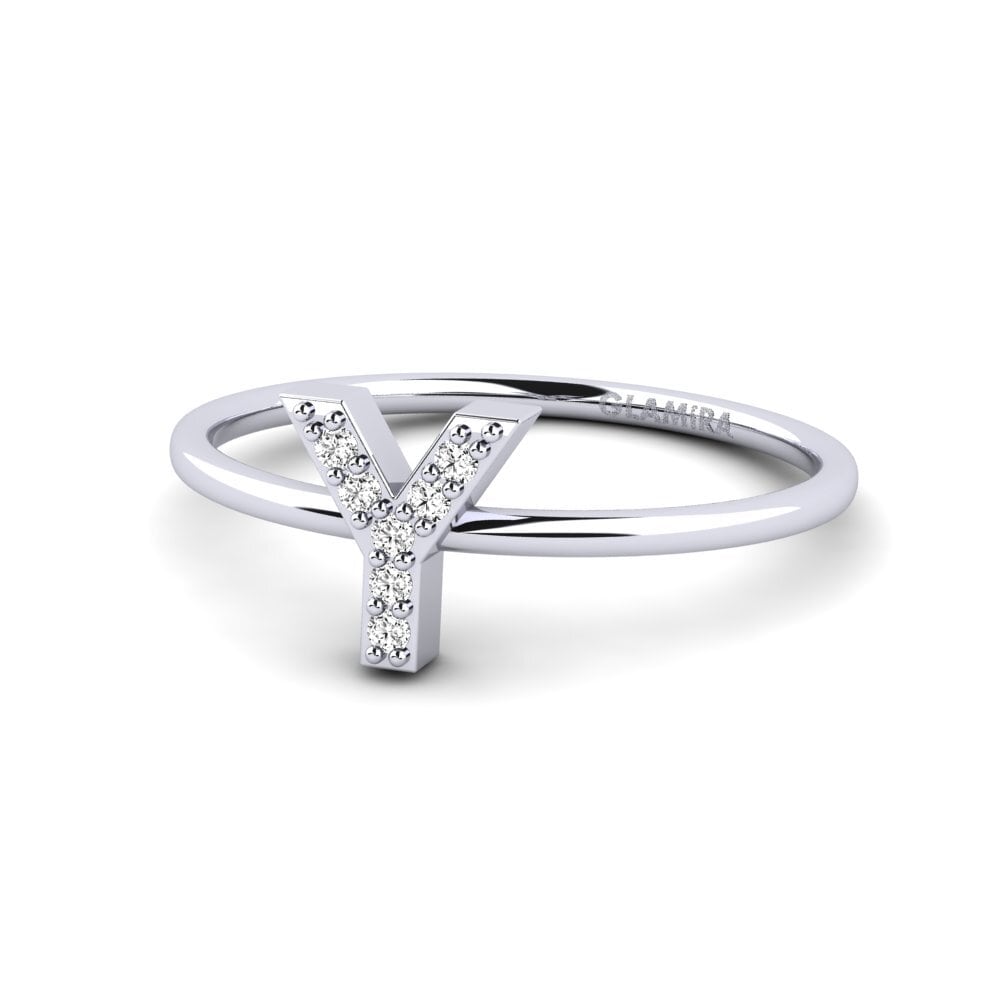Palladium 950 Moissanit Ring Kalns - Y