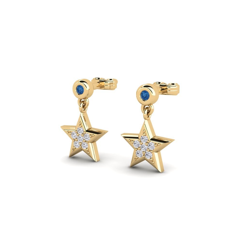 sapphire-zirconia Women's ต่างหู Behangelig