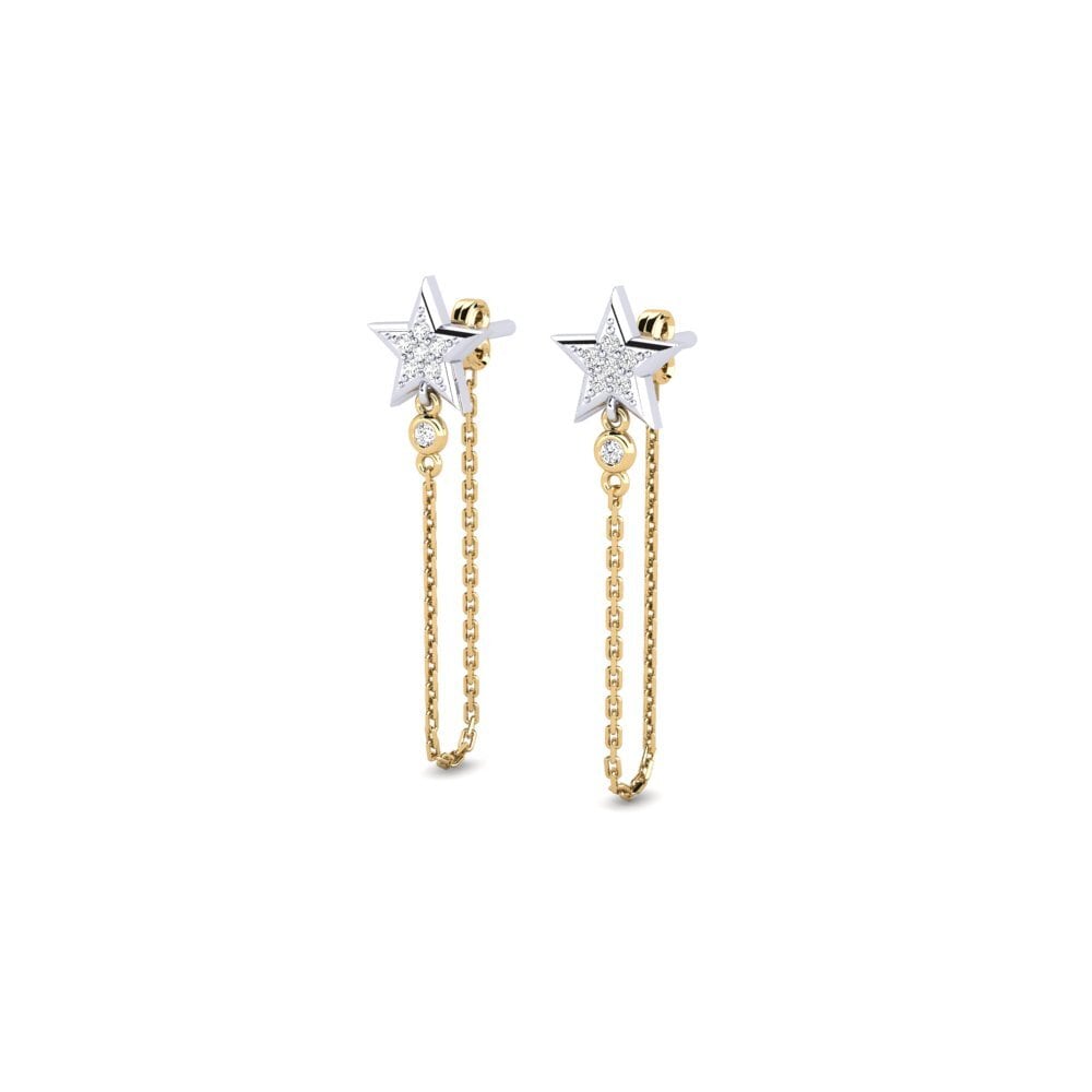 14ct Yellow & White Gold Women's Earring Berit