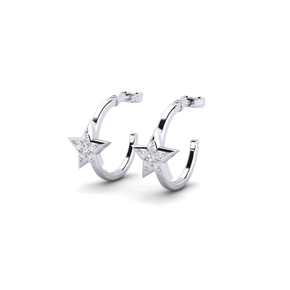 White Silver Women's Earring Boselamose
