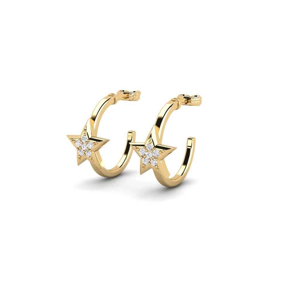 14ct Yellow Gold Women's Earring Boselamose