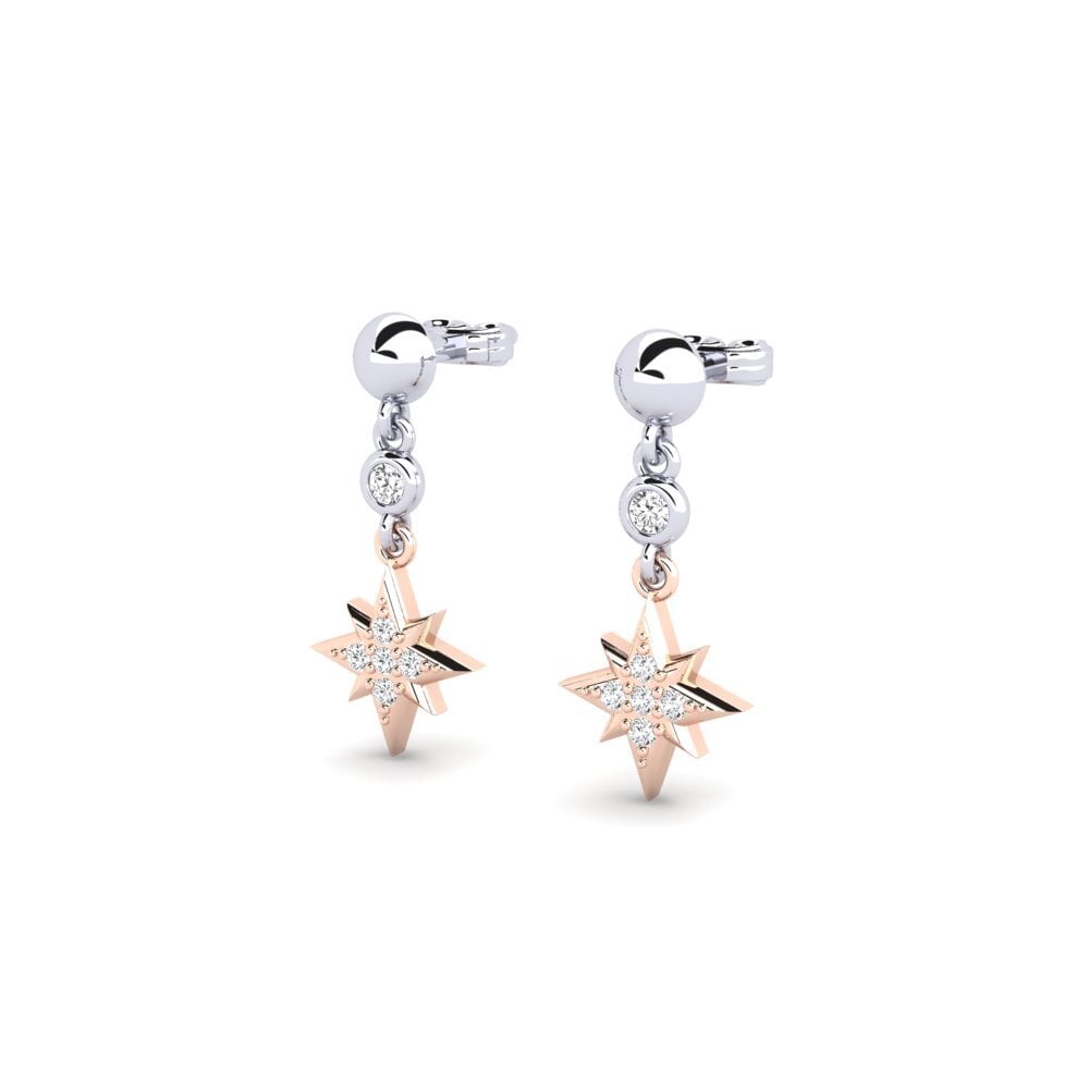 14ct White & Rose Gold Women's Earring Bronzeville