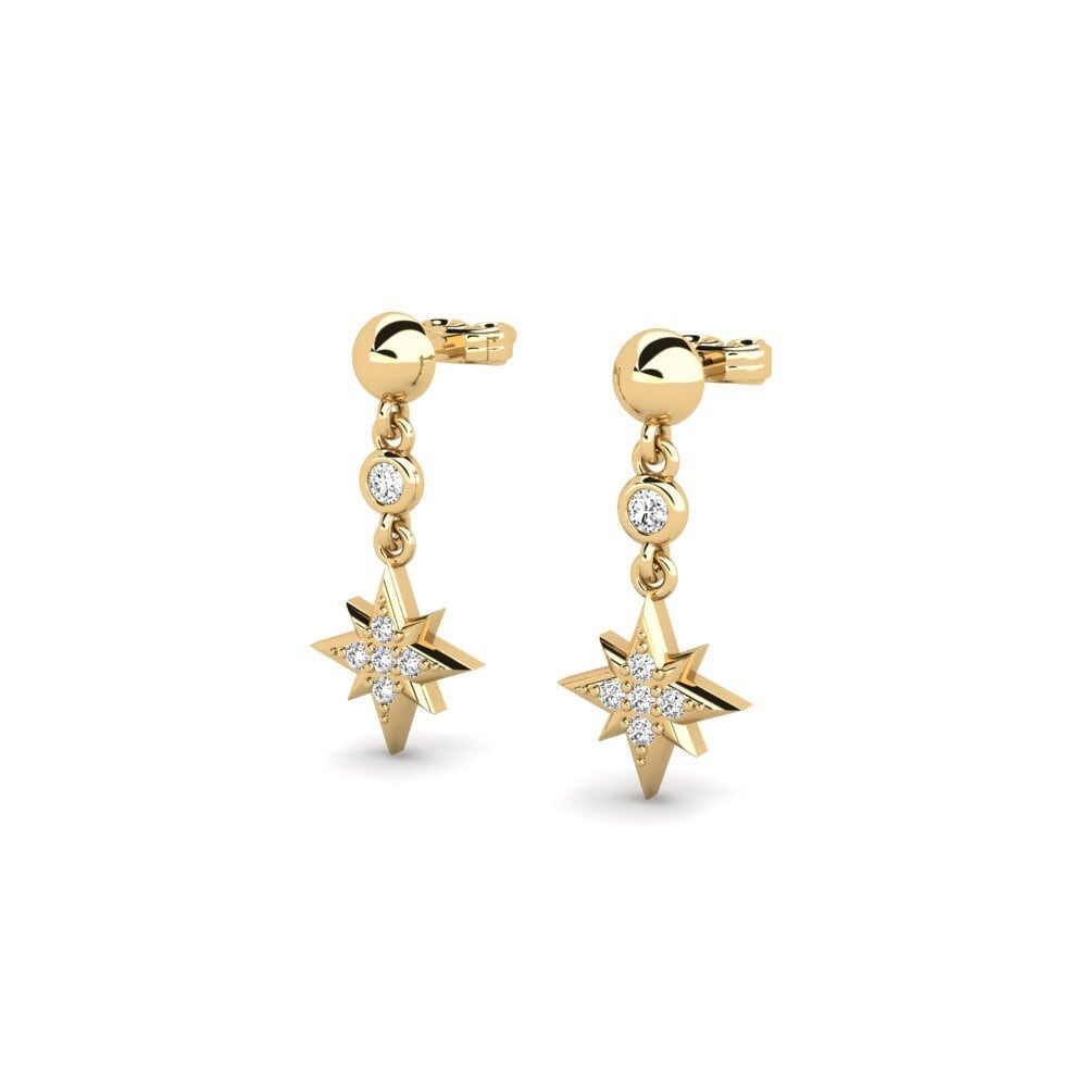 Moissanite Boucle d'oreille femme Bronzeville