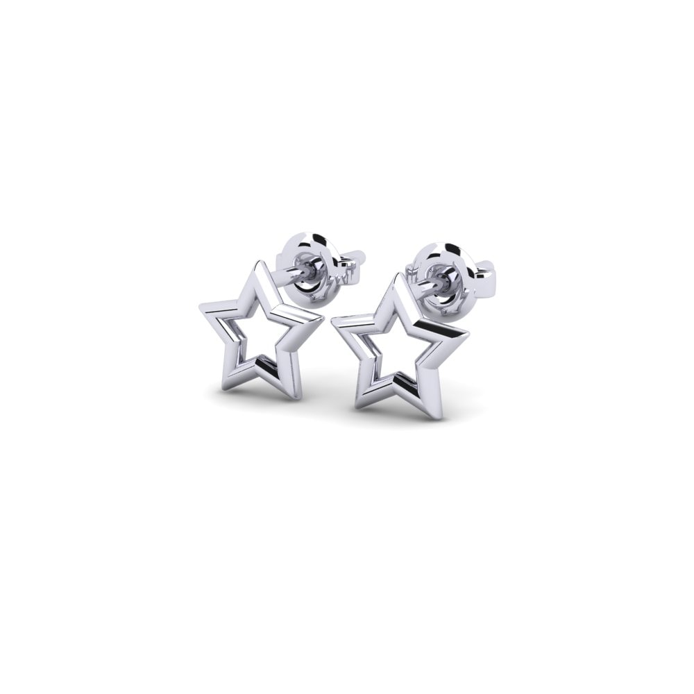 White Silver Earring Cianta