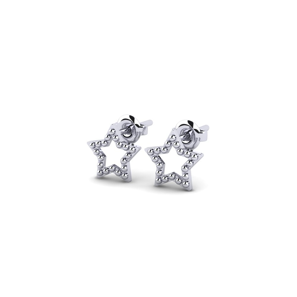 White Silver Earring Ferminn
