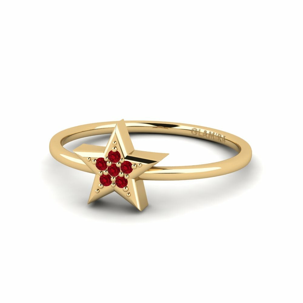 Red Zirconia Ring Guiden