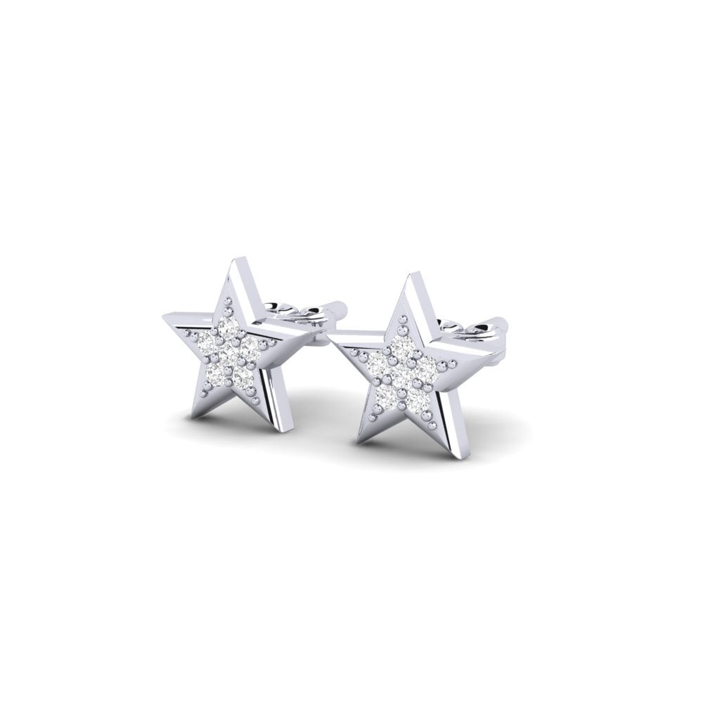 White Silver Women's Earring Holger