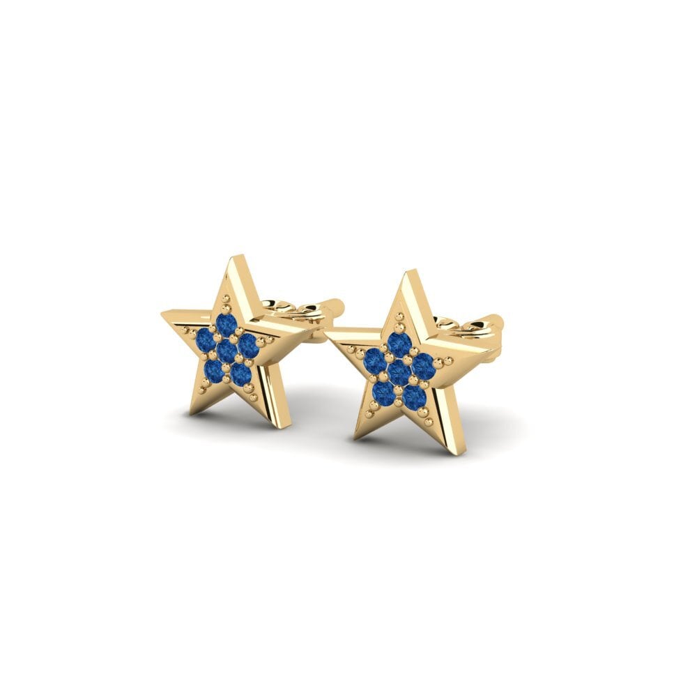 sapphire-zirconia Women's ต่างหู Holger