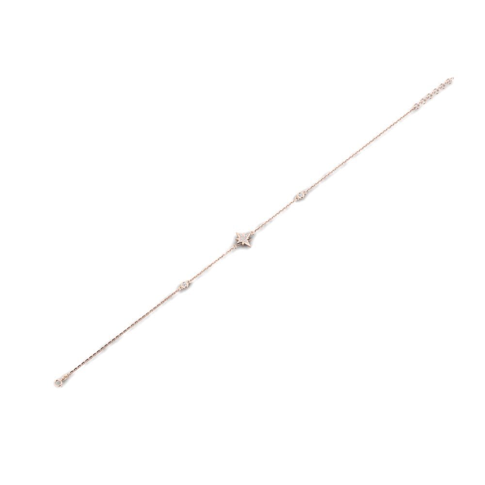 14k Oro Rosa Pulsera de Mujer Katse